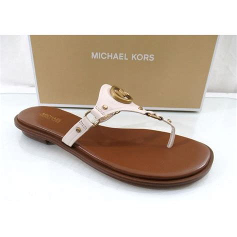 michael michael kors conway leather thong sandals|Michael Kors sandals women sale.